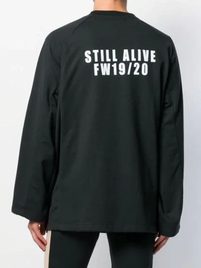 Shop David Catalan Still Alive Sweatshirt In Black