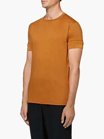 Shop Mackintosh 0003 Orange Cotton 0003 Crew Neck T-shirt In Yellow