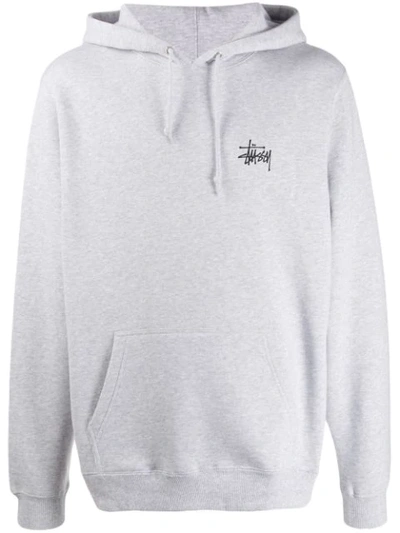 Stussy grey hoodie discount