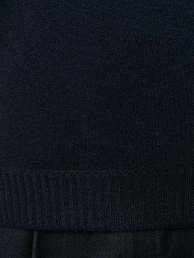 Shop Barba Round Neck Jumper In Blue