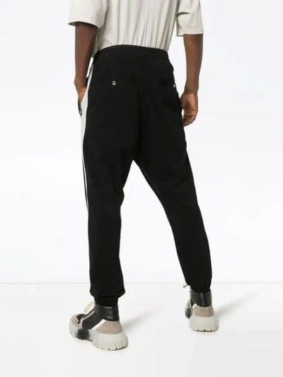 Shop Rick Owens Stripe Sweat Pants In Black