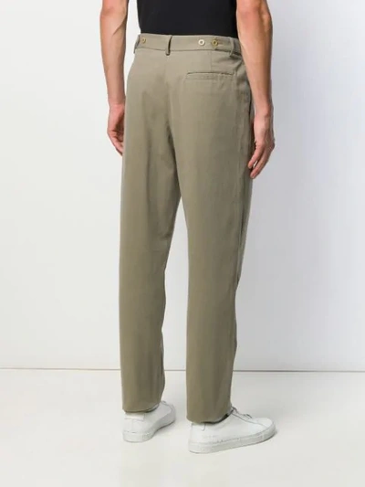 Shop Katharine Hamnett Rupert Straight-leg Trousers In Green