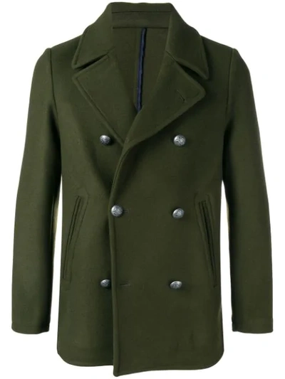 Shop Al Duca D'aosta Classic Tailored Jacket In Green