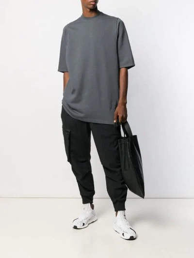 Shop Rick Owens Drkshdw Oversized Classic T-shirt In Grey