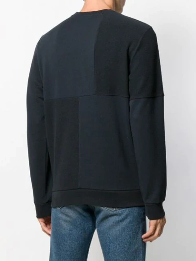 Shop A.p.c. Logo Print Sweatshirt In Blue