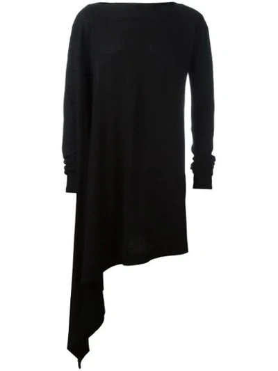 Shop Julius Asymmetric Jumper - Black