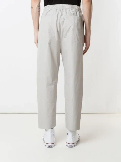 Shop À La Garçonne Elasticated Waist Trousers In Grey