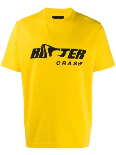 Shop Botter Logo Print T-shirt In Yellow