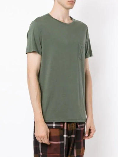 Shop Osklen Chest Pocket T-shirt In Green