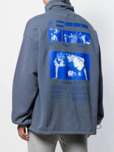 Shop Off-white Hardcore Caravaggio Sweatshirt In Blue