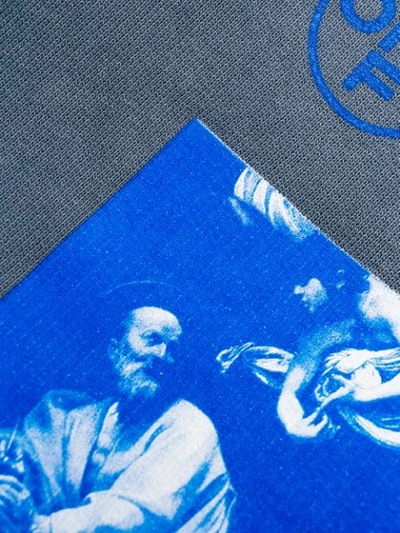 Shop Off-white Hardcore Caravaggio Sweatshirt In Blue