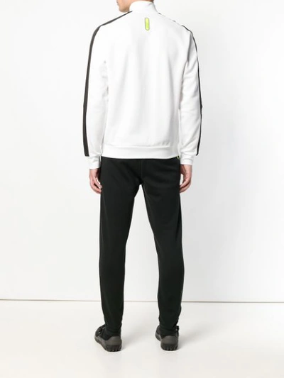 Shop Ea7 Emporio Armani Basic Sports Jacket - White