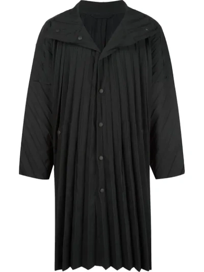 Shop Issey Miyake Edge Coat In 15 Black