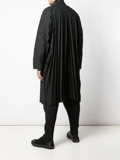 Shop Issey Miyake Edge Coat In 15 Black