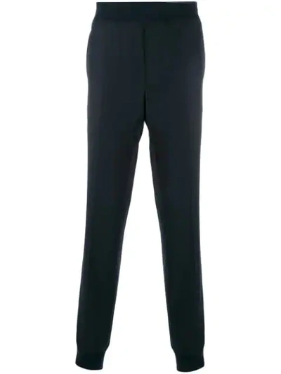 Shop Lanvin Mid-rise Track Trousers In Blue