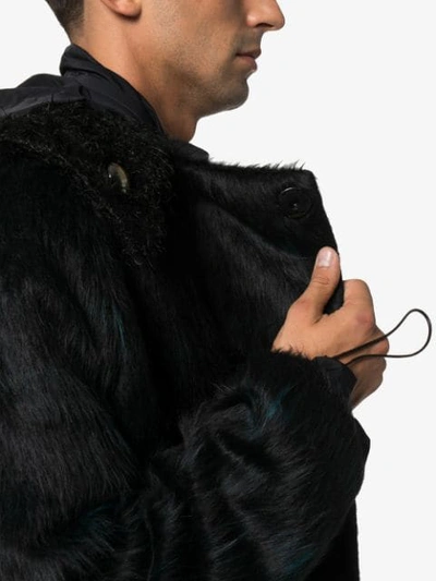 Shop Kiko Kostadinov Maud Speckled Coat In Black