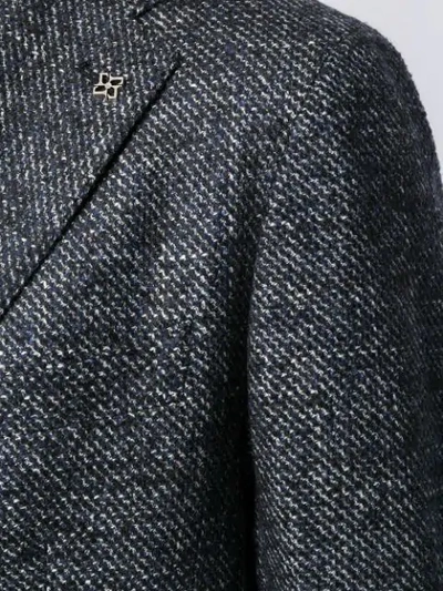 TAGLIATORE WOVEN SINGLE-BREASTED BLAZER - 蓝色