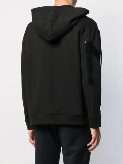 Shop N°21 Logo Knitted Hoodie In Black