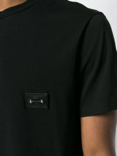 Shop Neil Barrett Pierced Chest Patch T-shirt In Black