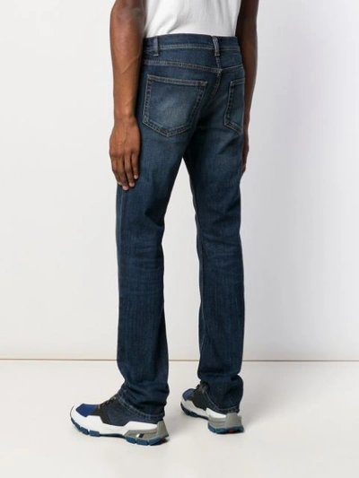 Shop Prada Straight Leg Jeans In Blue