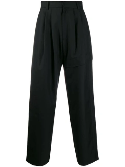 Shop D.gnak By Kang.d Pleated Cargo Pants In Black