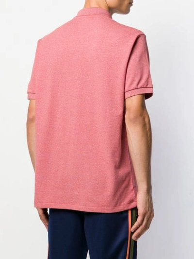 Shop Lacoste Embroidered Logo Polo Shirt In Pink
