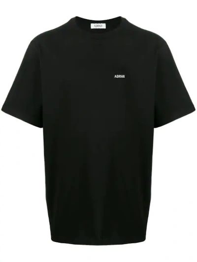 Shop Adish Short Sleeved Logo T In Black