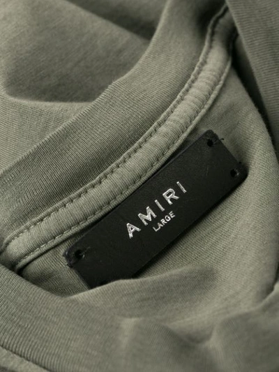 Shop Amiri Logo Print T-shirt In Green