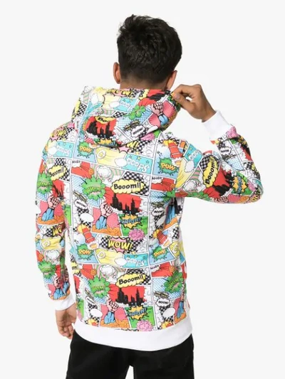 Shop Comme Des Garçons Shirt Comic Book Print Hoodie In White