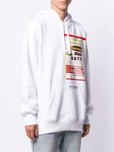 Shop Botter Graphic Print Hoodie In White