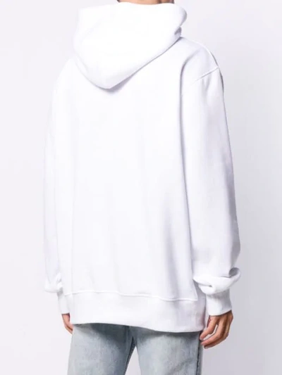 Shop Botter Graphic Print Hoodie In White