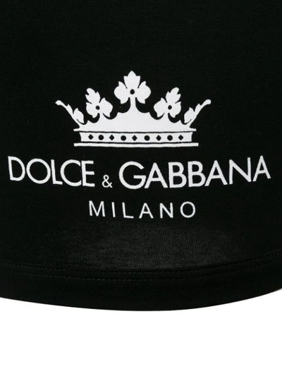 DOLCE & GABBANA LOGO四角裤 - 黑色