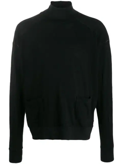 Shop The Viridi-anne Roll Neck Long Sleeve Top In Black