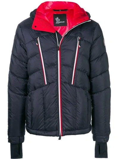 Shop Moncler Arnensee Quilted Jacket In Blue