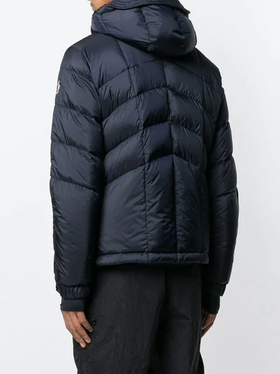 Shop Moncler Arnensee Quilted Jacket In Blue