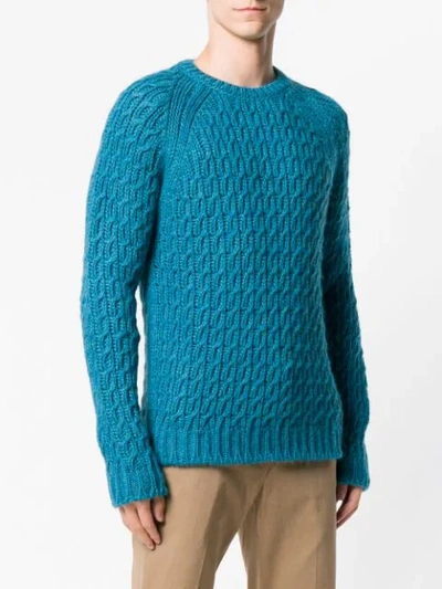Shop Barena Venezia Knitted Jumper In Blue
