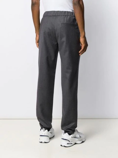 Shop Apc Track Pants In Grey