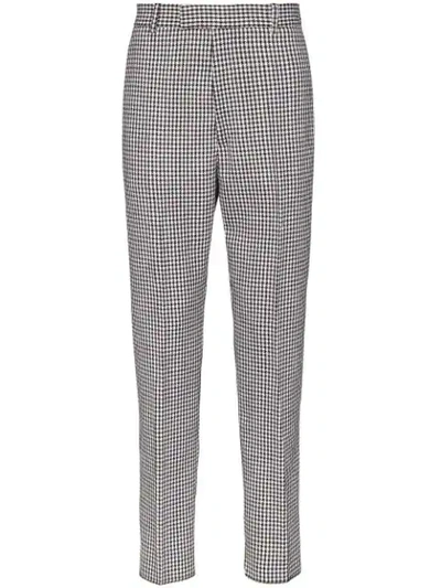 Shop Alexander Mcqueen Checked Tailored Trousers In 9080 Multicolour