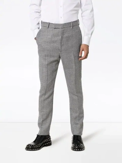 Shop Alexander Mcqueen Checked Tailored Trousers In 9080 Multicolour