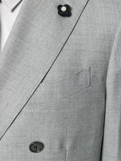 Shop Lardini Double-breasted Formal Suit - Grey