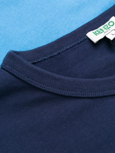 Shop Kenzo Tiger Logo T-shirt In Blue