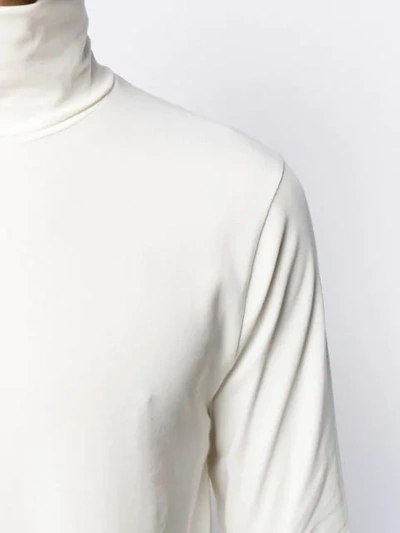 Shop Jil Sander Turtleneck Fitted Top In White