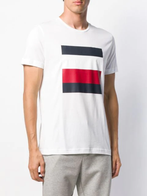 tommy hilfiger stripe logo t shirt