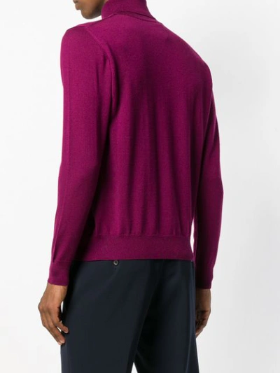 Shop Etro Turtleneck Slim Jumper In Pink