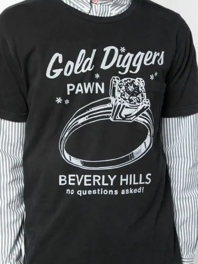 Shop Local Authority Gold Diggers T-shirt In Black