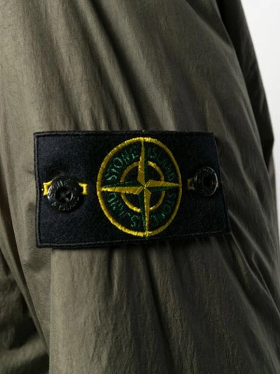 Shop Stone Island Crinkle Reps Ny Jacket In Green