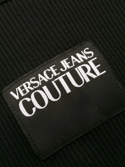 Shop Versace Jeans Couture Logo Patch Tank Top In Black