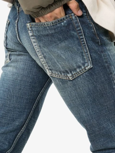 Shop Visvim 'social Sculpture 03' Distressed-jeans In  Blue: