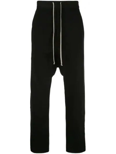 Shop Rick Owens Drkshdw Drop-crotch Track Pants In Black