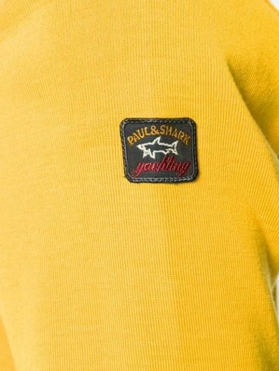 Shop Paul & Shark Crew Neck Jumper In Yellow